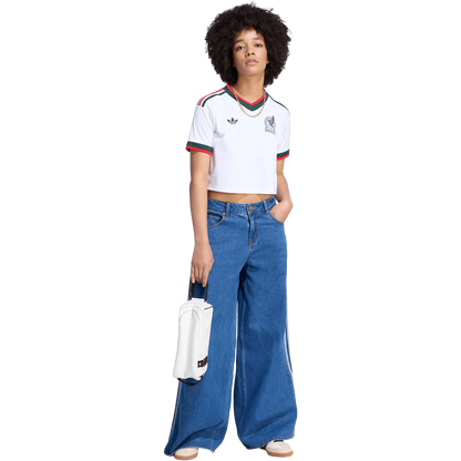 Camiseta adidas México Visitante 2026 Mujer Corta Versión Estadio